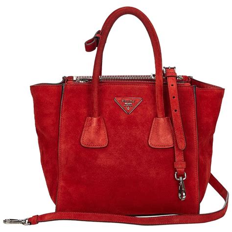 prada suede purse|prada handbags red suede.